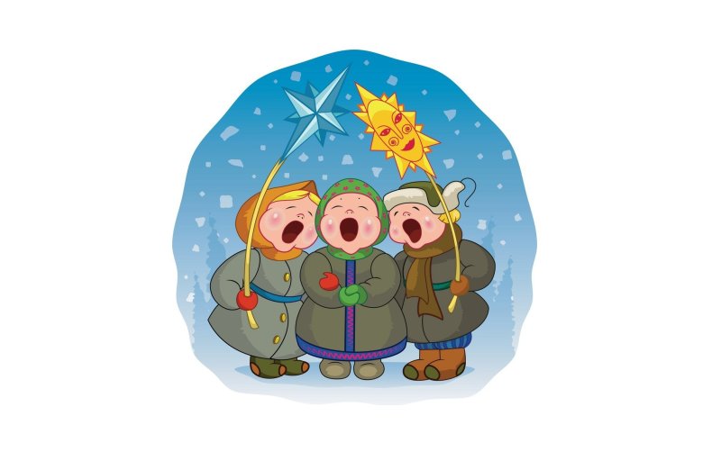 Колядки фон