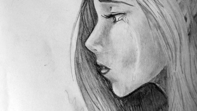 Рисунки карандашом грустные