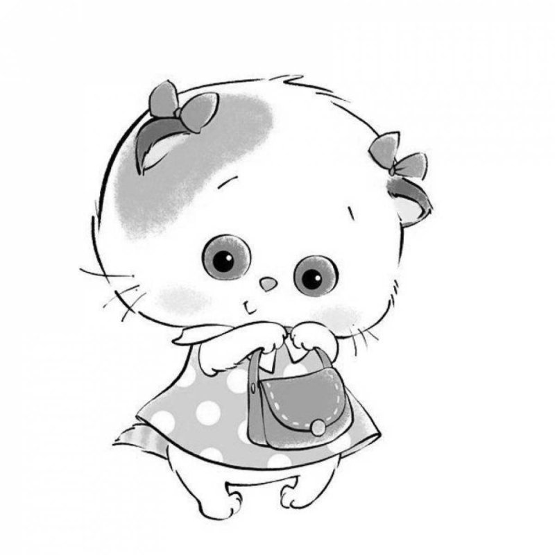 Раскраска кот Басик