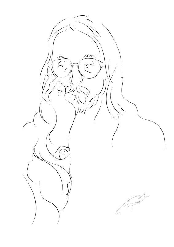 портрет джона леннона