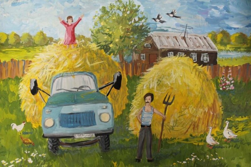 Сенокоч рисунок