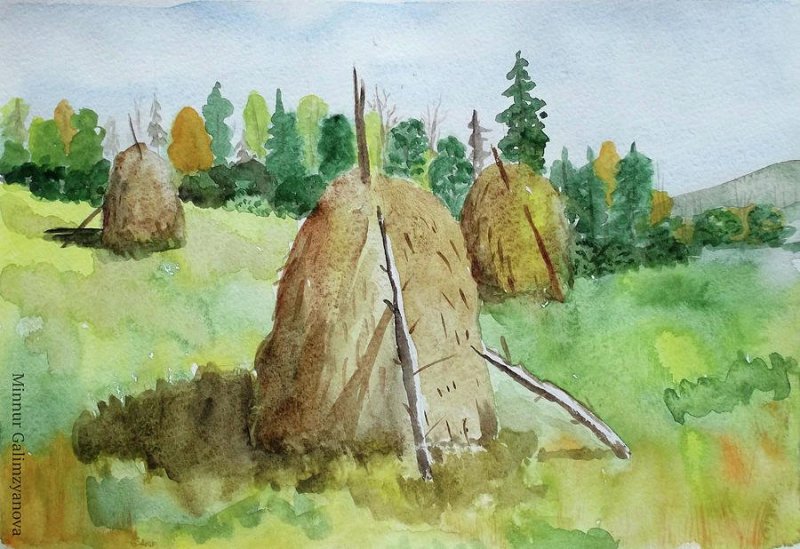 Сенокоч рисунок