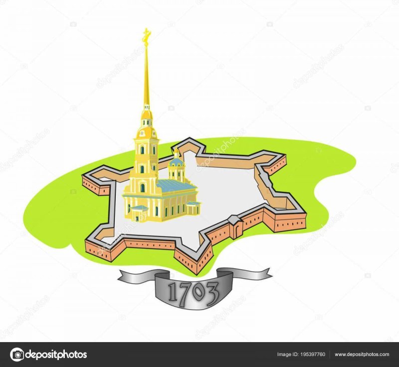 Петропавловская крепость рисунок