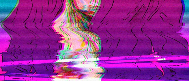 эффект глитч