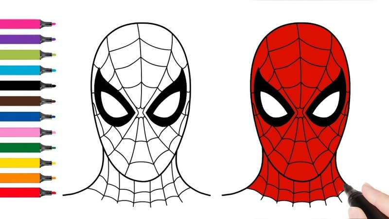 Человек паук рисунок