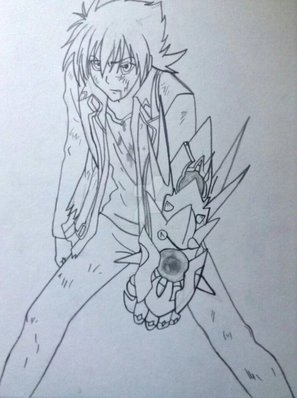 Демоны старшей школы карандашом