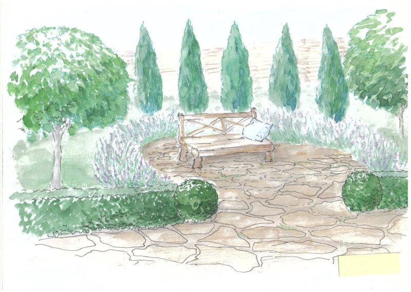 ландшафтный дизайн рисунки