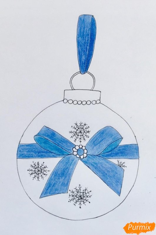 Новогодние игрушки рисунки