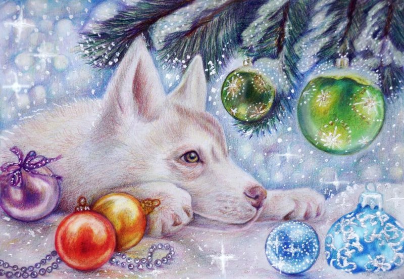 Красивые рисунки на новый год