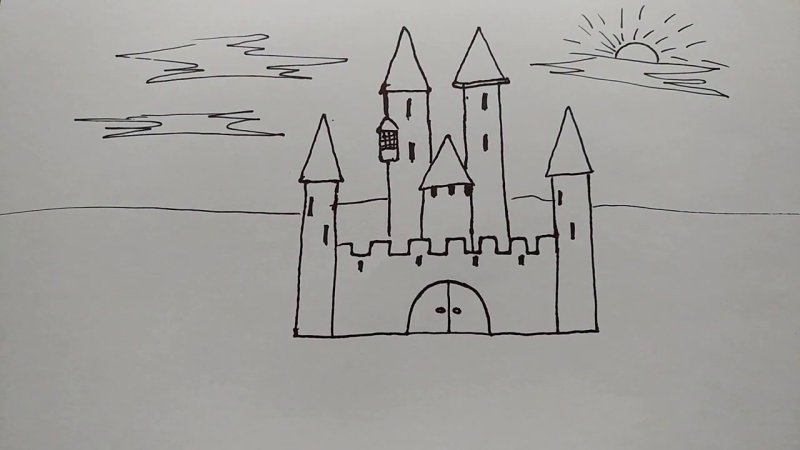 Замок для рисования