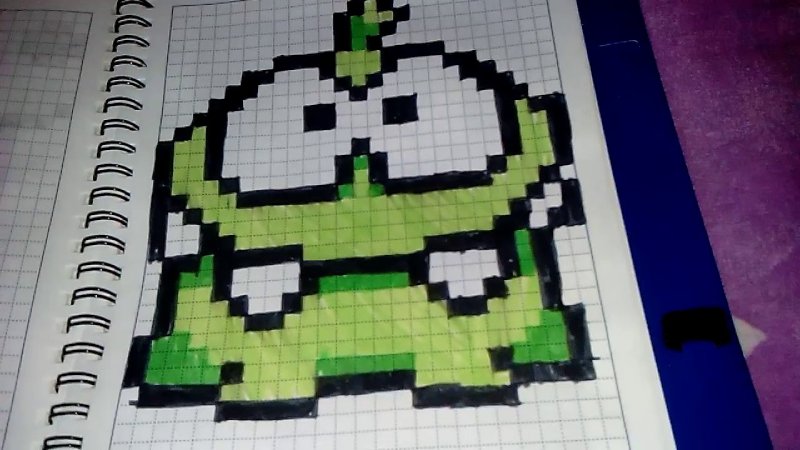 рисунки по клеточкам ам ням