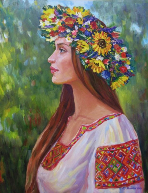 Украинка картина