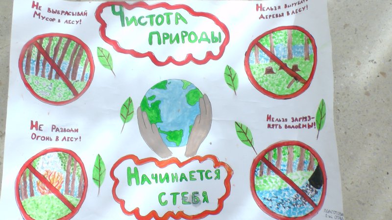 Плакат защита природы