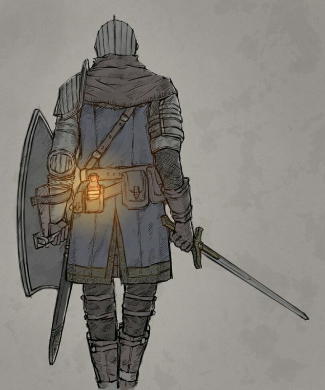 Дарк соулс 1 рыцарь