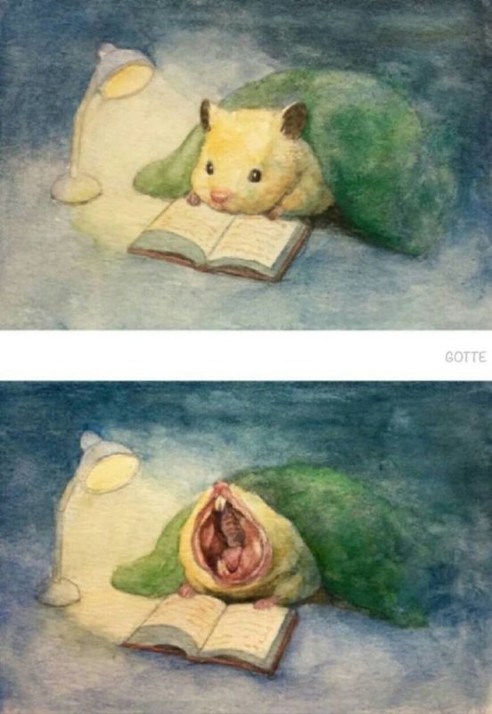 Хомяк рисунок милый
