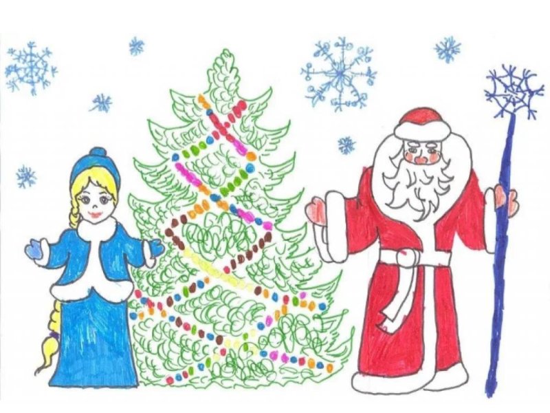 Рисунок на новогоднюю тему