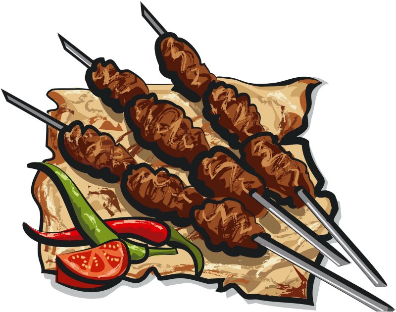 Шашлык мультяшный