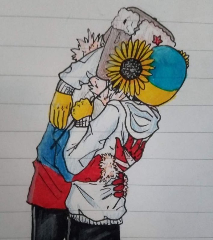 Россия и Украина арт