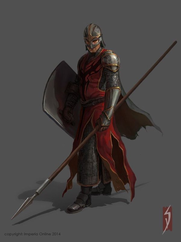 Копейщик арт фэнтези