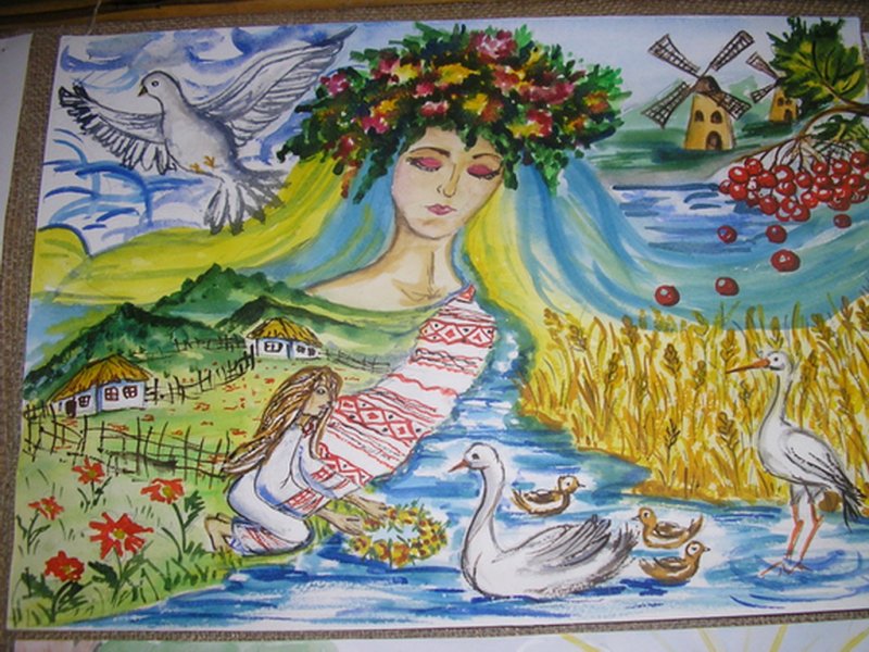 Детский рисунок Украина
