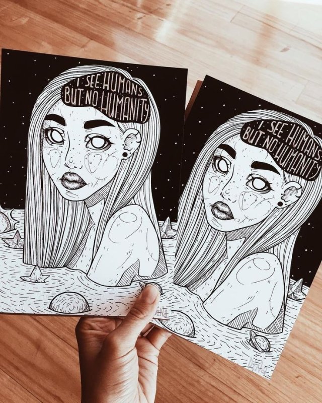 Рисунки для срисовки в скетчбук