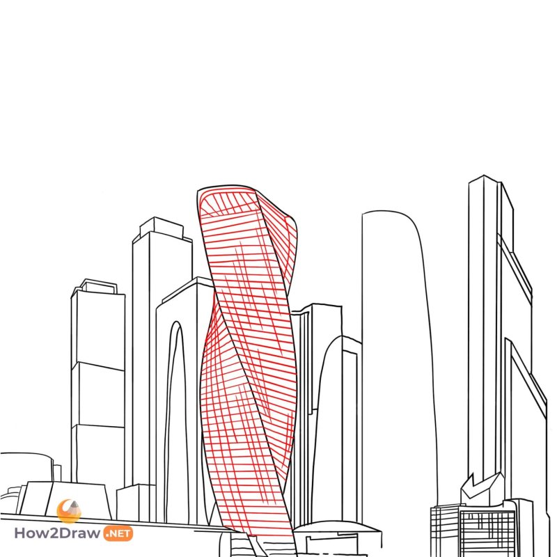 Москва Сити Графика