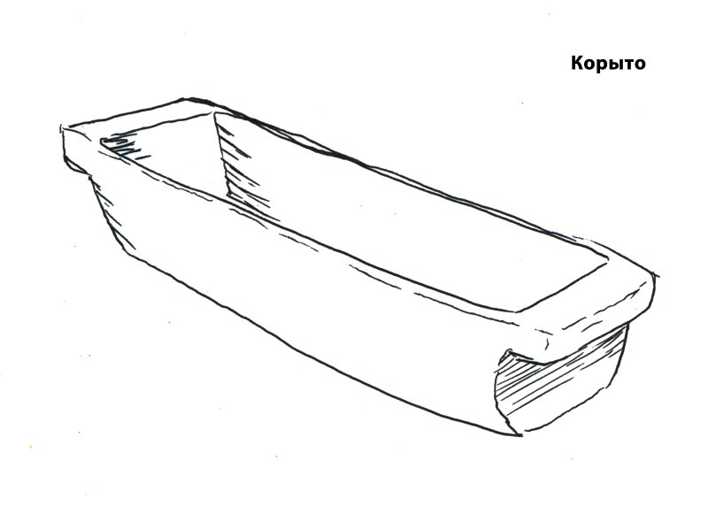 Корыто из картона
