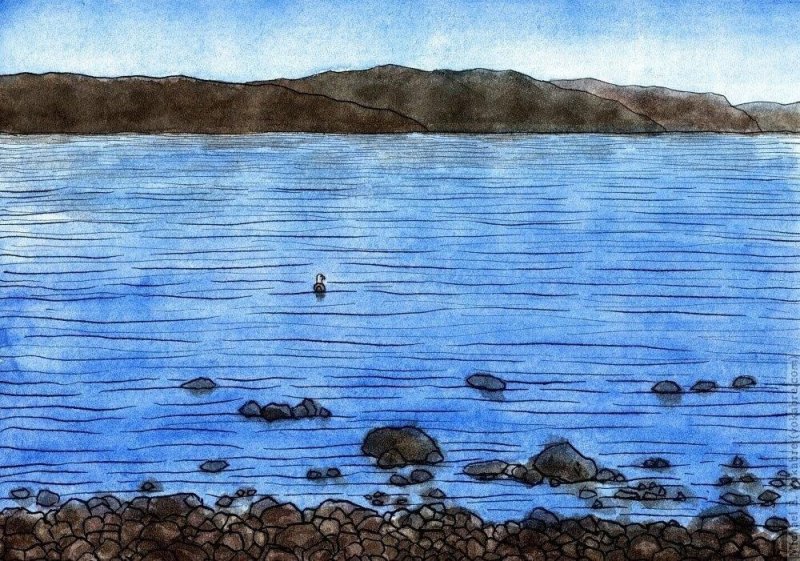 Байкал рисунок