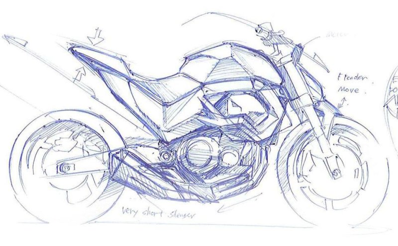 Kawasaki z800 рисунок