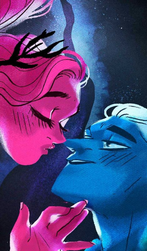 Аид и Персефона арт Lore Olympus