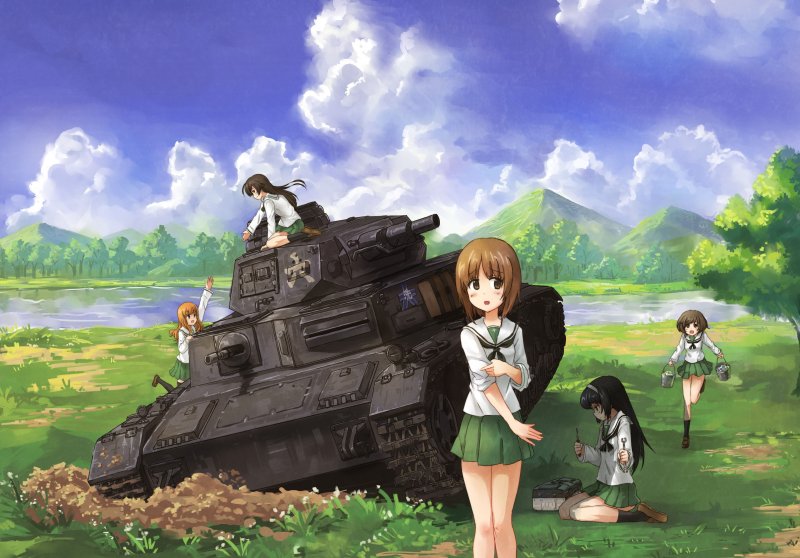 Катюша аниме танкистки girls und Panzer