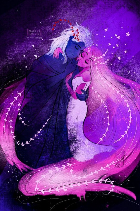 Аид и Персефона арт Lore Olympus