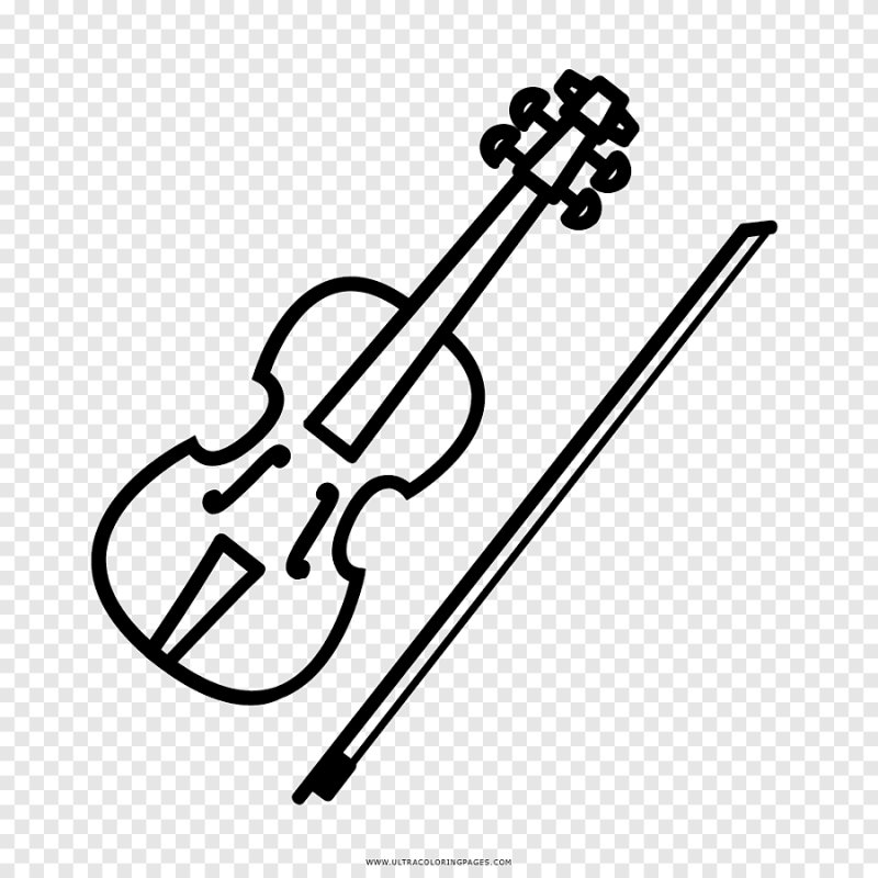 Рисунок скрипки для срисовки