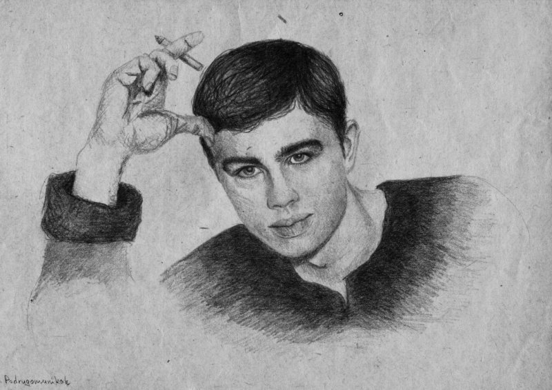 Сергей Бодров карандашом