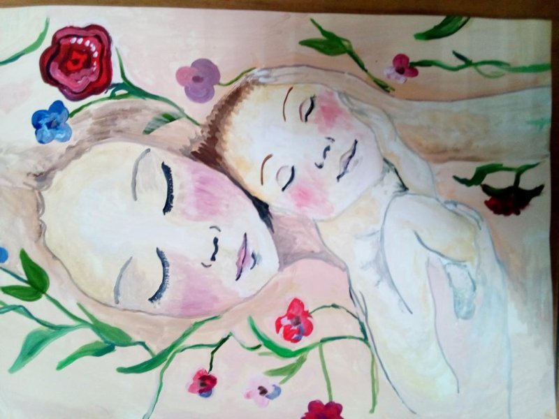 Рисунок ко Дню матери