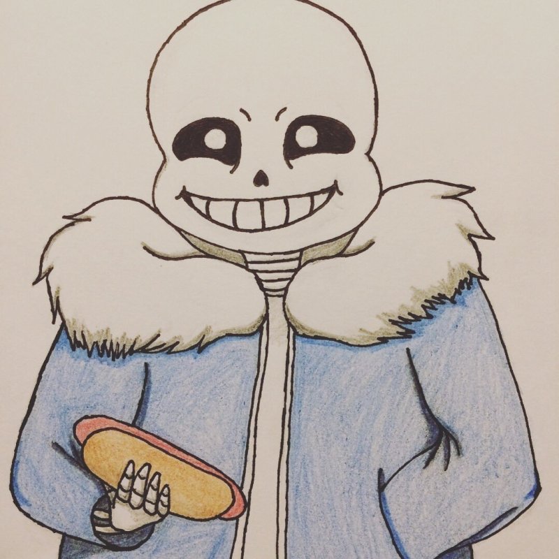 Рисунок андертейл Санс