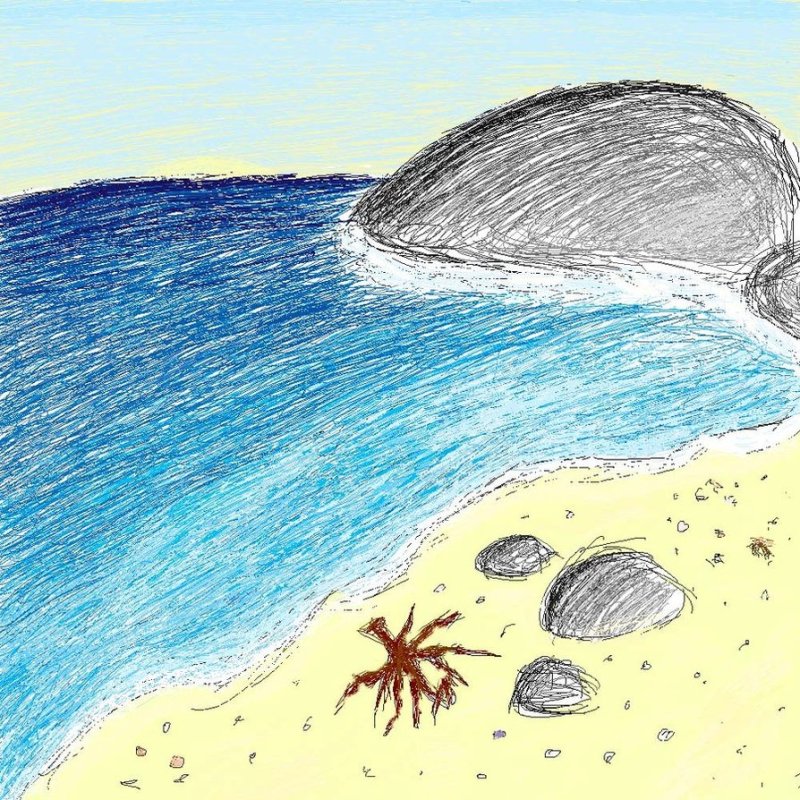 Море рисунок