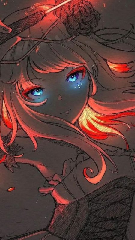 Anime Glow Art обои на телефон