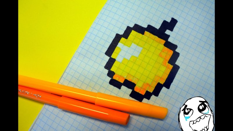 Рисунки по клеточкам из МАЙНКРАФТА