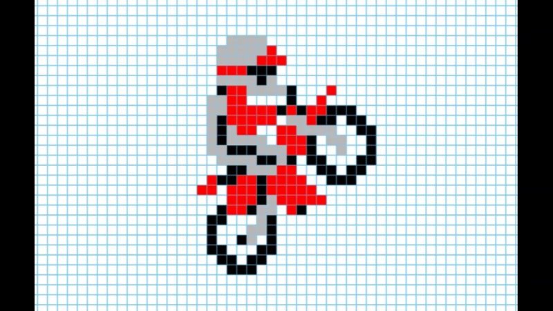 Рисунки в клетку маленькие