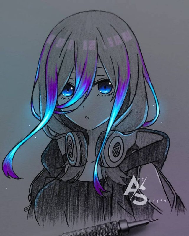 Anime Glow Art Юнеко