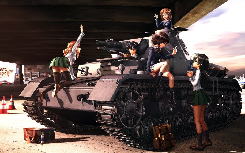 Аниме танкистки girls und Panzer