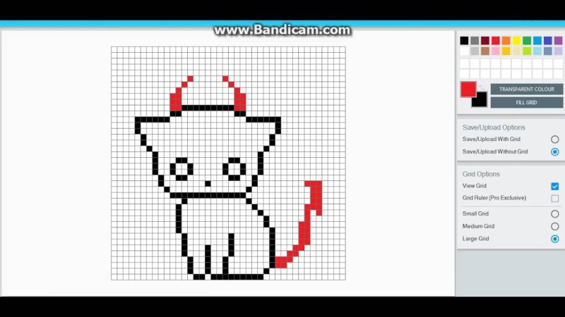 Рисунки по клеточкам котята