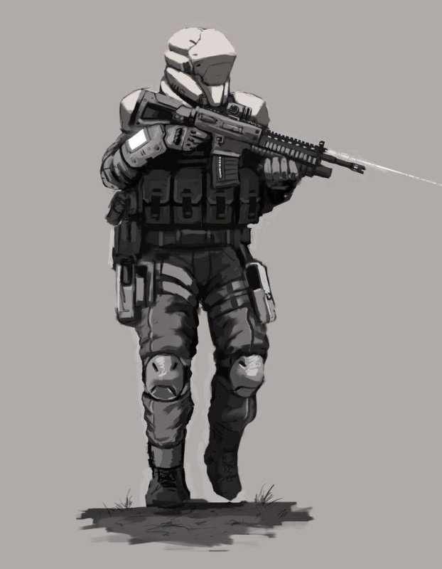 Future ЧВК солдат Concept Art