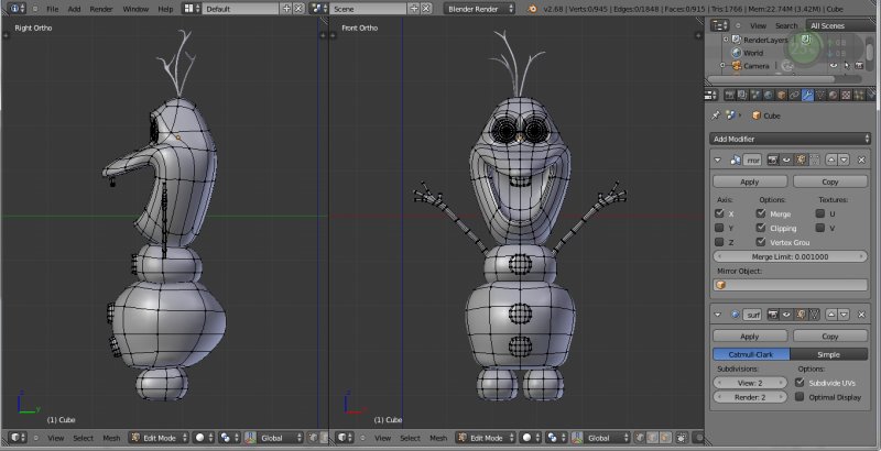 3d моделинг Blender