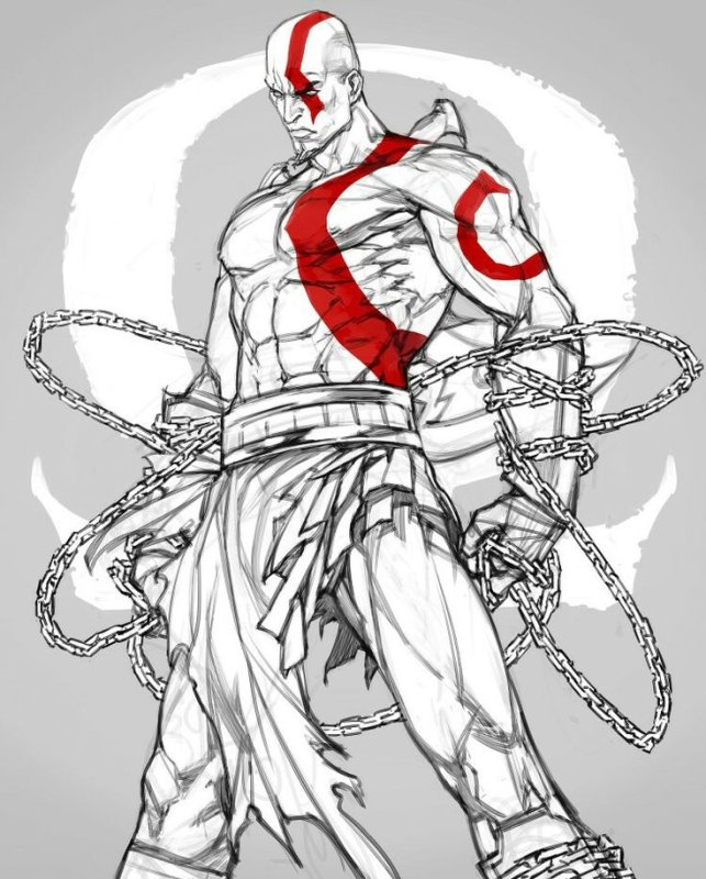 God of War Кратос Манга