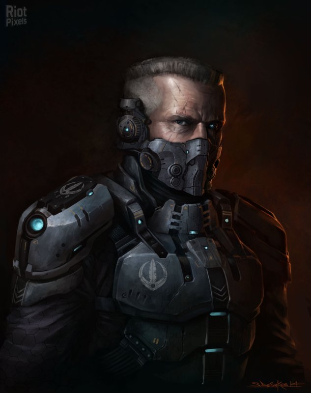 Cyberpunk наемник солдат