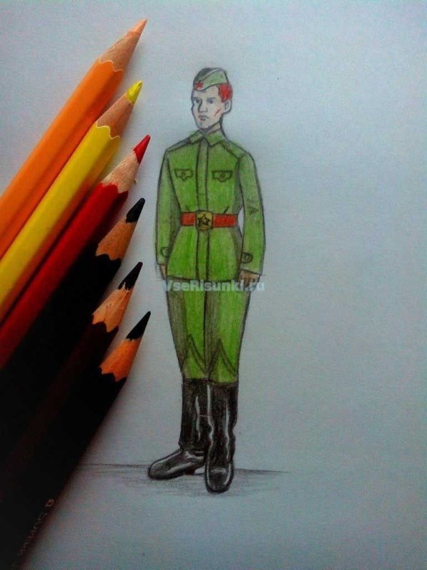 Рисунок солдату