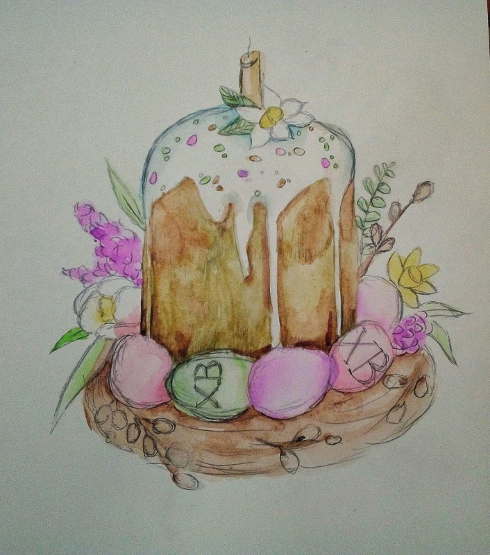 Рисунок на Пасху