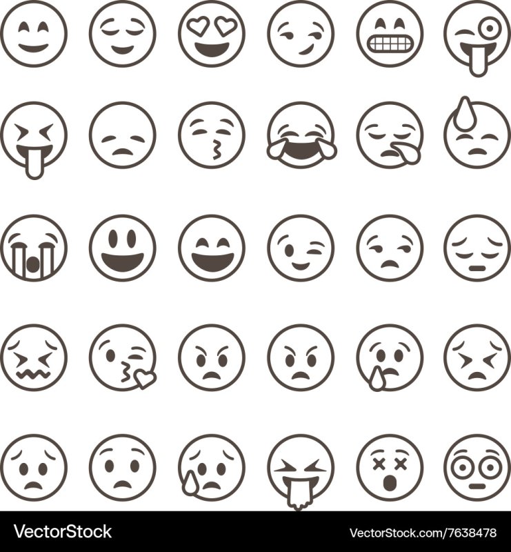 раскраска смайлик